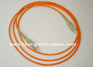 SC to SC multimode simplex fiber optic patch cable