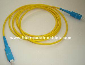 SC to SC single mode simplex fiber optic patch cable
